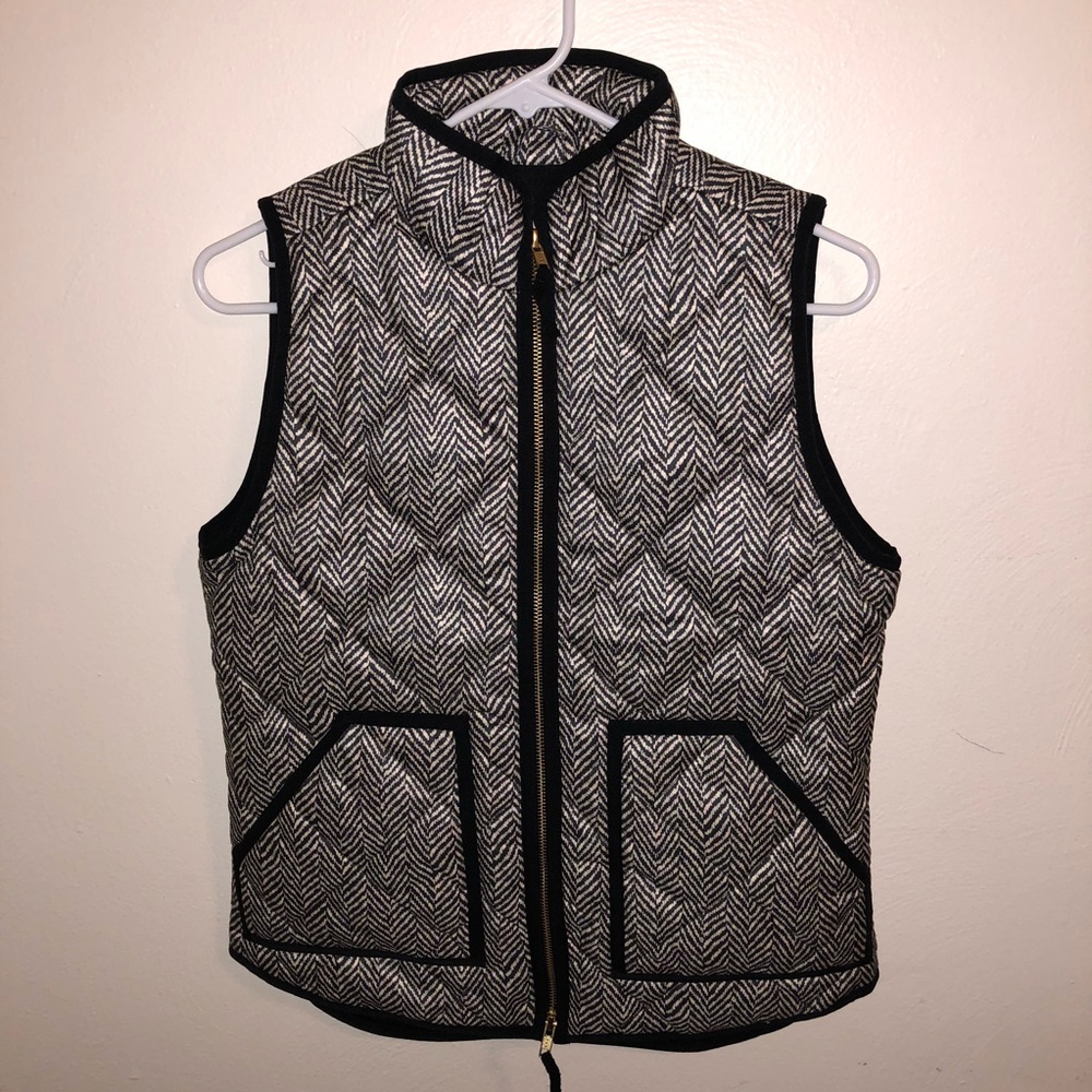 J. Crew herringbone vest